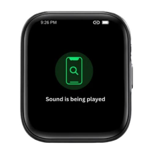 Smartwatch find my device app screen