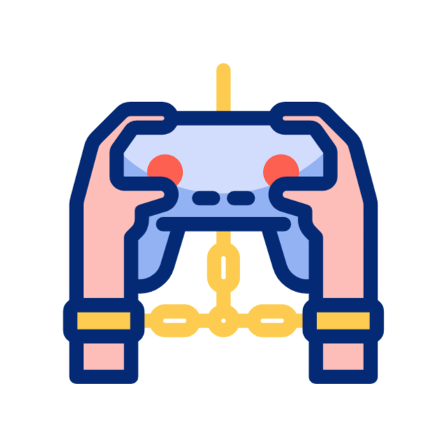 Animated gaming controller with hands waving