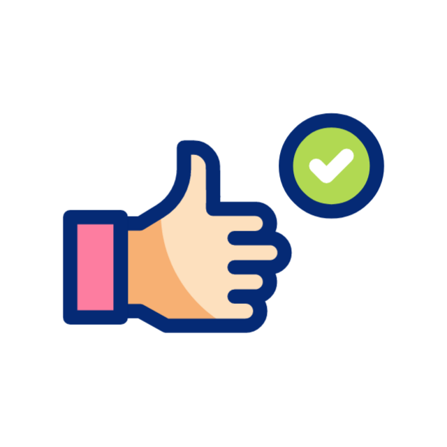 Animated thumbs up icon